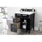 James Martin Vanities Brittany 30in Single Vanity, Black Onyx, w/ 3 CM White Zeus Quartz Top 650-V30-BKO-3WZ - alternate 3